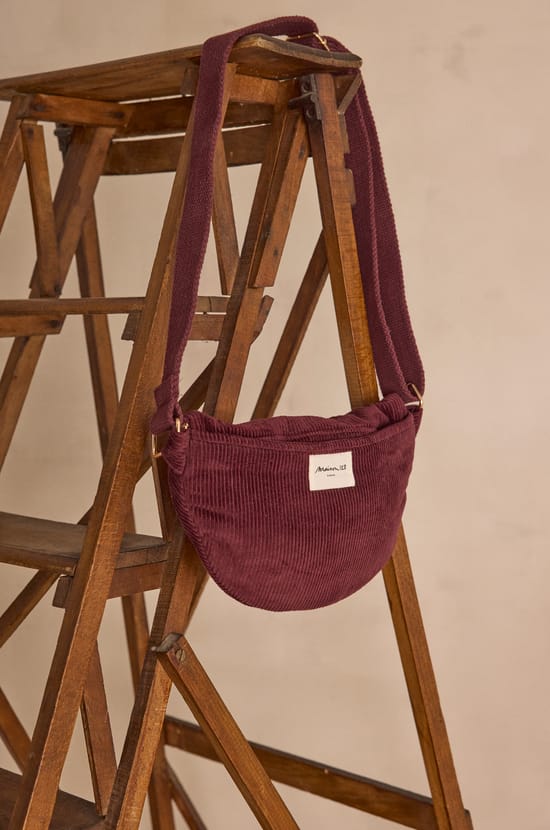 GELINA cotton velvet bum bag;${refinementColor}