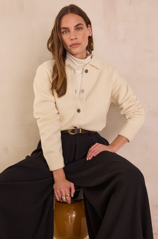 Wool cardigan with long sleeves PETER;${refinementColor}