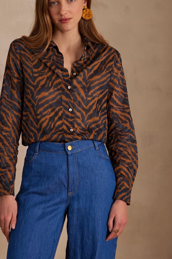 Chemisier en coton COLETTE;${refinementColor}