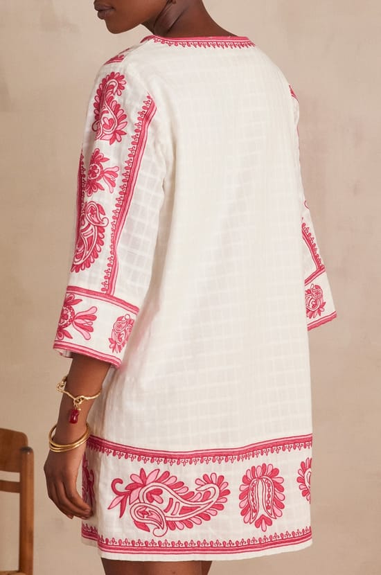 Robe MARGUERITE en coton brod&eacute;;${refinementColor}