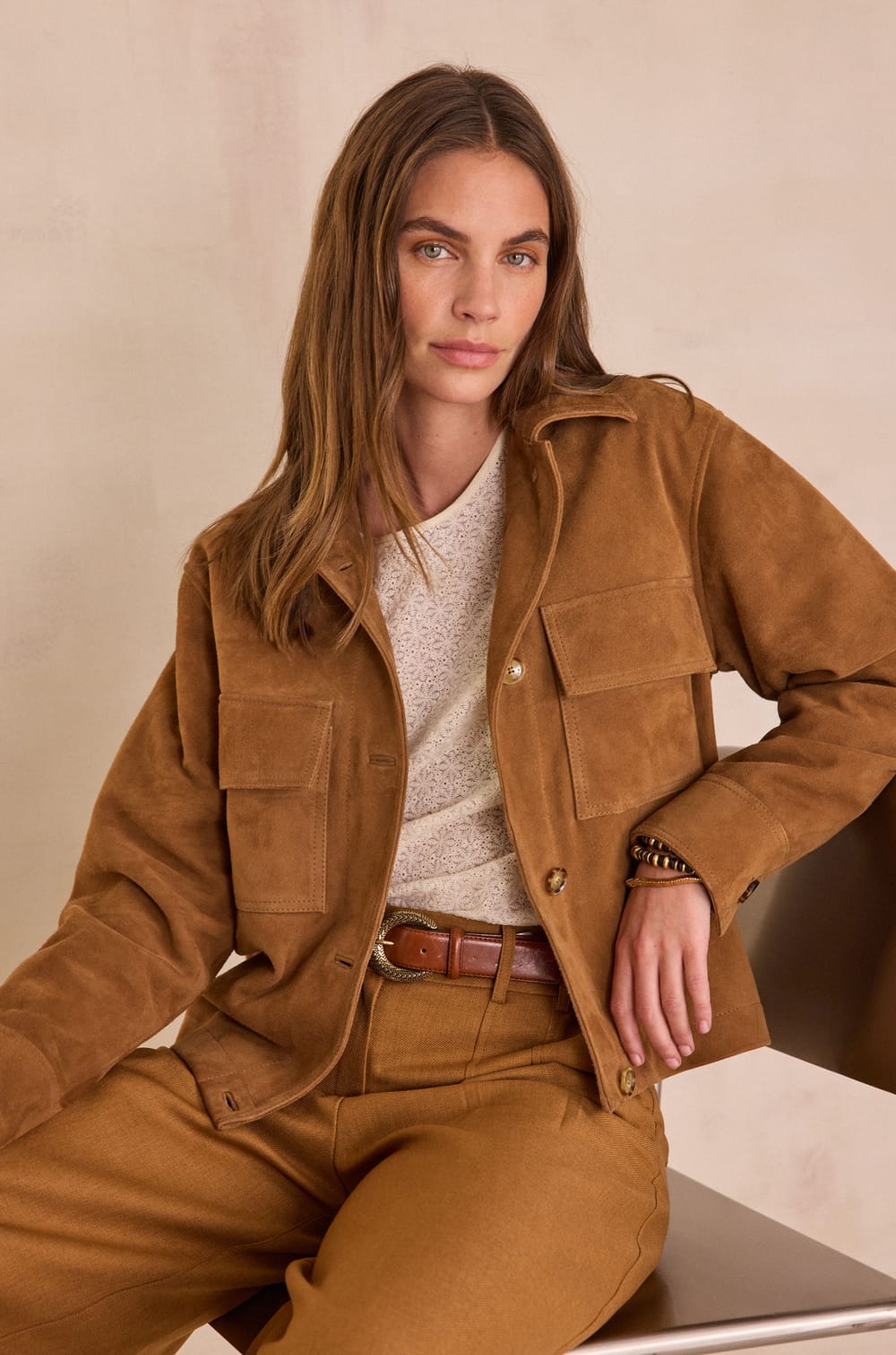 COCO leather jacket;${refinementColor}