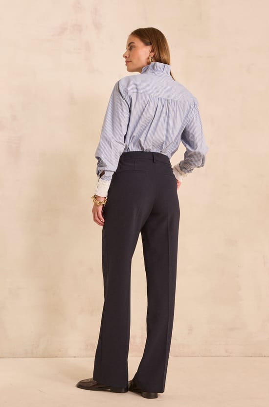 LOUISON wide marine pants;${refinementColor}