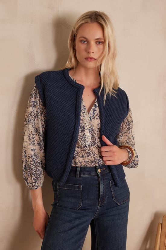 Gilet BETSY en coton;${refinementColor}