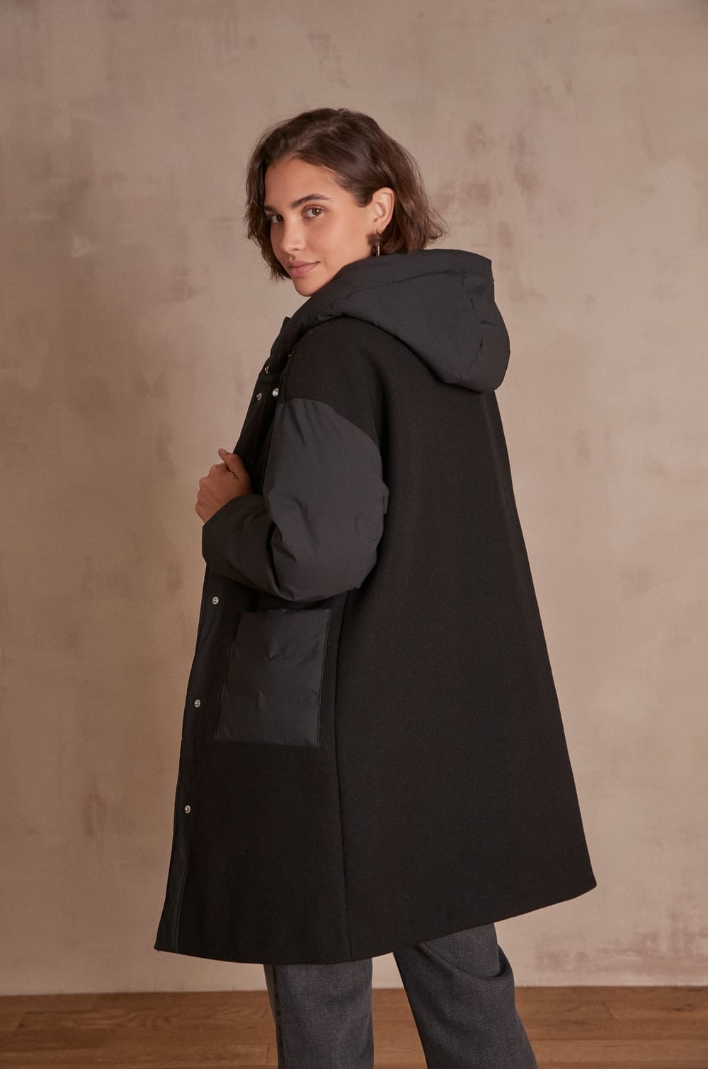 Manteau Doudoune Noir Doudoune 123 Veste Soldes Doudounes 123 Maison 123  Soldes Manteaux Doudoune