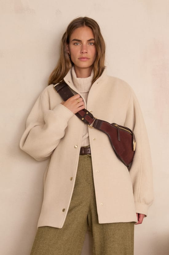 Manteau mi-long DAMIEN en laine;${refinementColor}