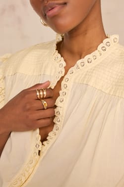 Short-sleeved cotton blouse DEMETRIO;${refinementColor}