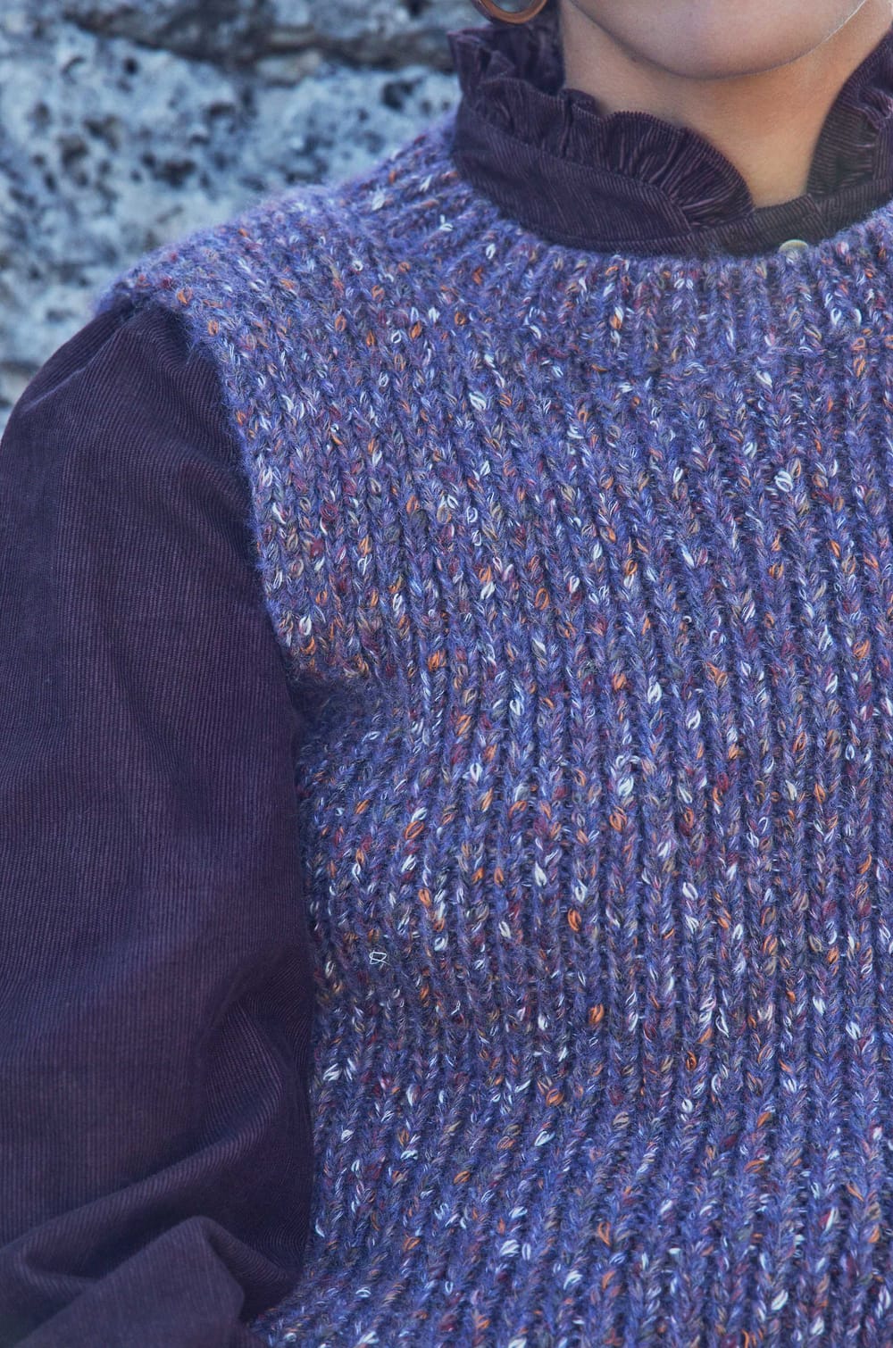 BOLTON sleeveless jumper;${refinementColor}