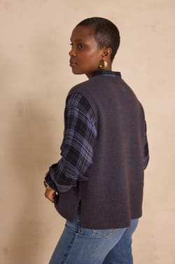 BARCLAY sleeveless wool jumper;${refinementColor}