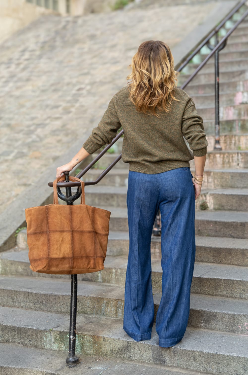 Wide denim pants Maison 123 x Marine Vignes MARCAN;${refinementColor}