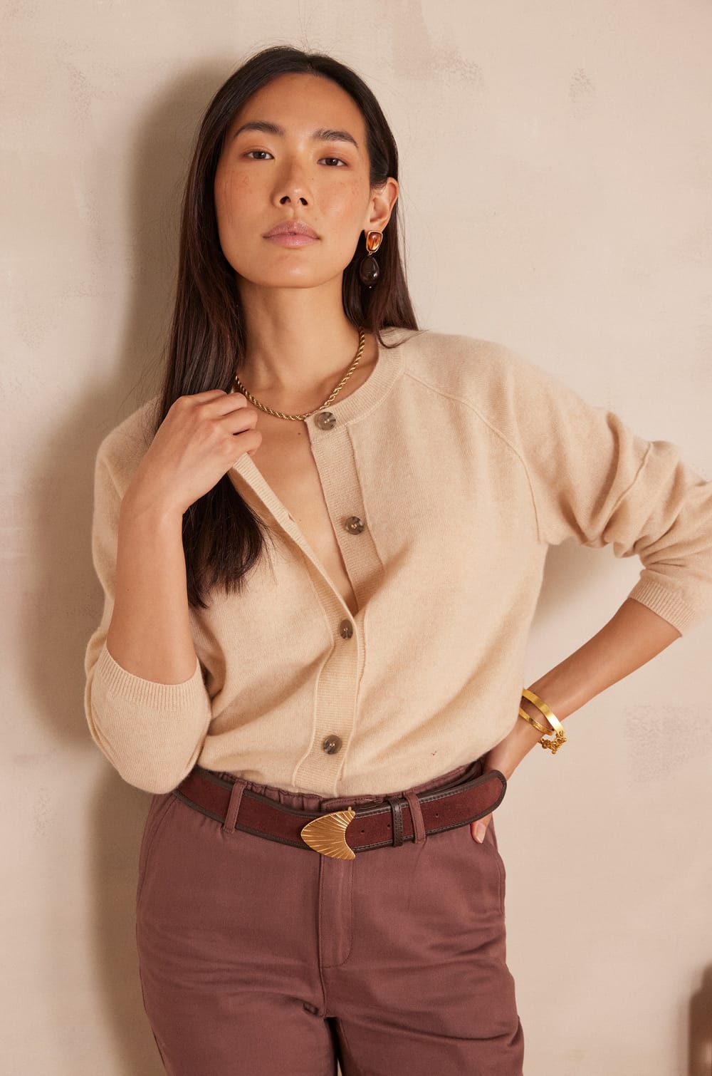 Cardigan BILLY en cachemire;${refinementColor}