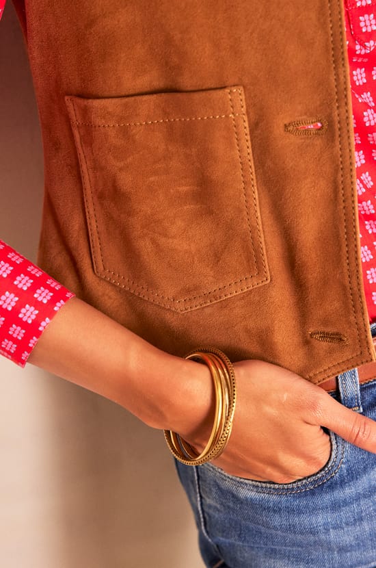 C&aacute;rdigan de cuero PERLIN;${refinementColor}