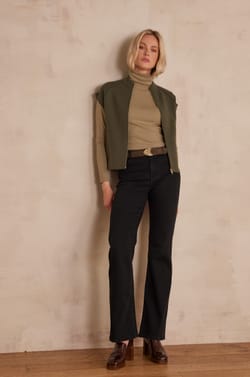 LILY bootcut jeans in cotton;${refinementColor}
