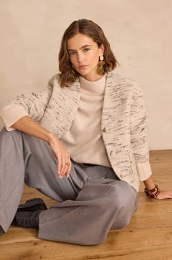 COLETTE tweed jacket;${refinementColor}