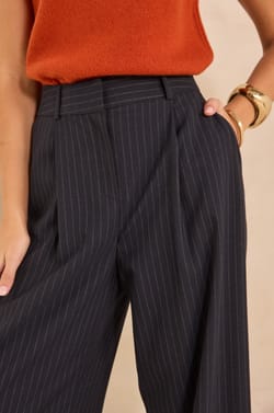 FLAUBERT striped wide pants;${refinementColor}