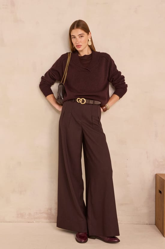 AUGUSTE long sleeve wool sweater;${refinementColor}
