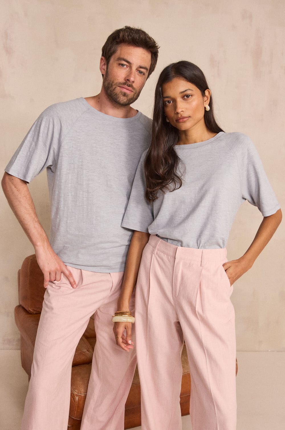 INTENSE unisex short-sleeve hemp and cotton t-shirt;${refinementColor}