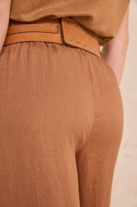 TIM wide linen pants;${refinementColor}