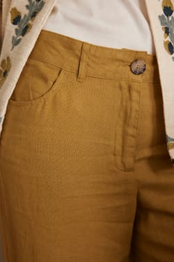 Pantalon PABLO en lin;${refinementColor}