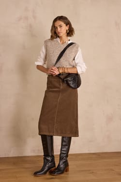 BERNICE sleeveless alpaca jumper;${refinementColor}