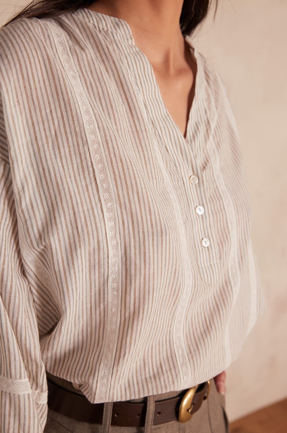 SALOME cotton blouse;${refinementColor}