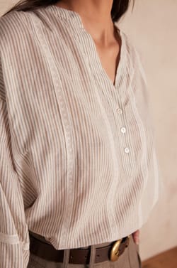 SALOME cotton blouse;${refinementColor}