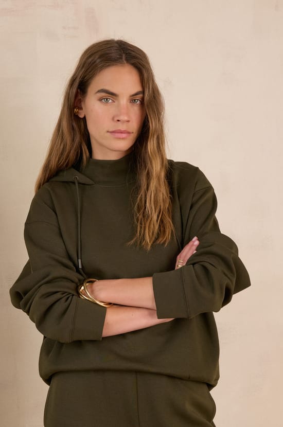 FREJA cotton hoodie;${refinementColor}