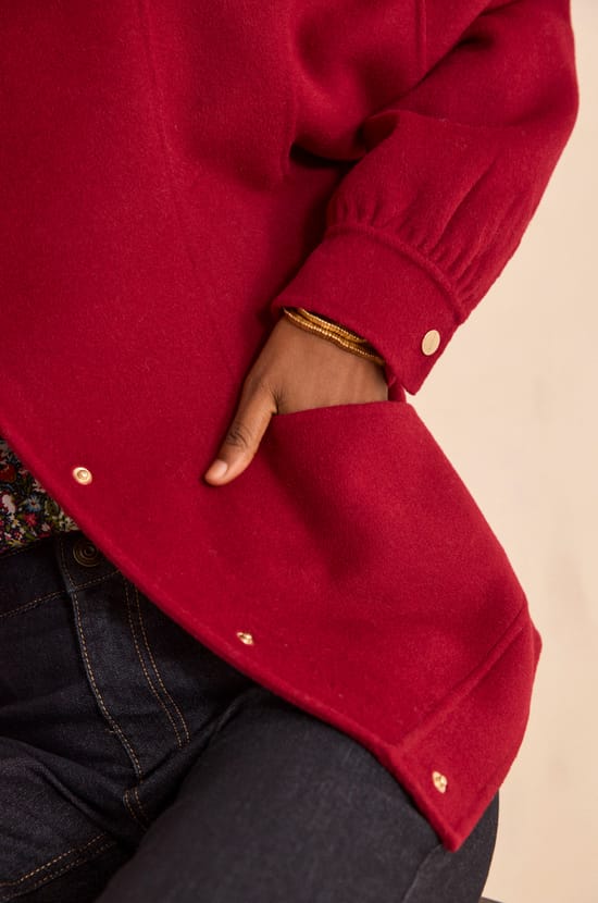 Blouson en laine m&eacute;lang&eacute;e CHRIS;${refinementColor}