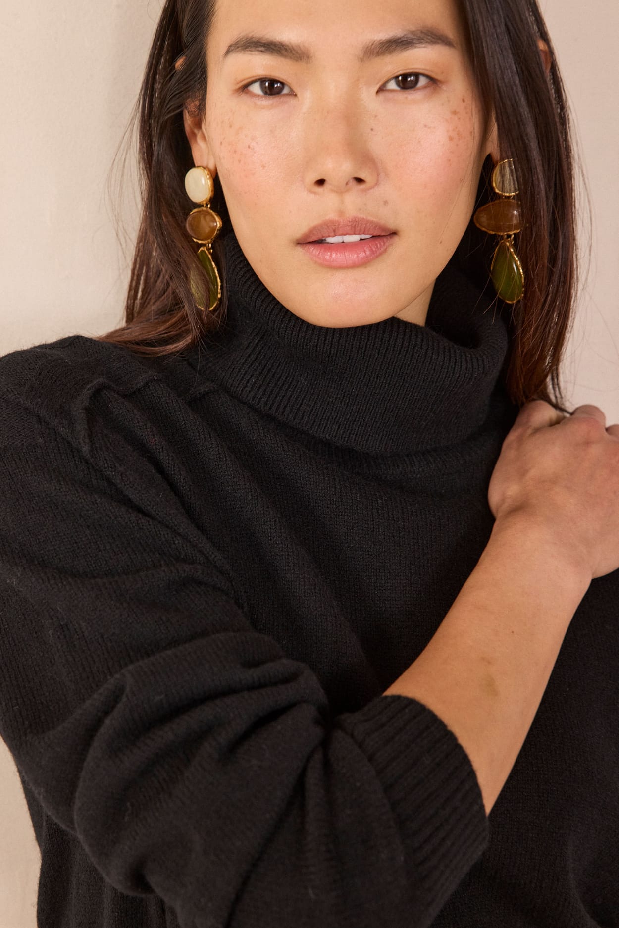 CELESTIN 100% wool turtleneck jumper;${refinementColor}