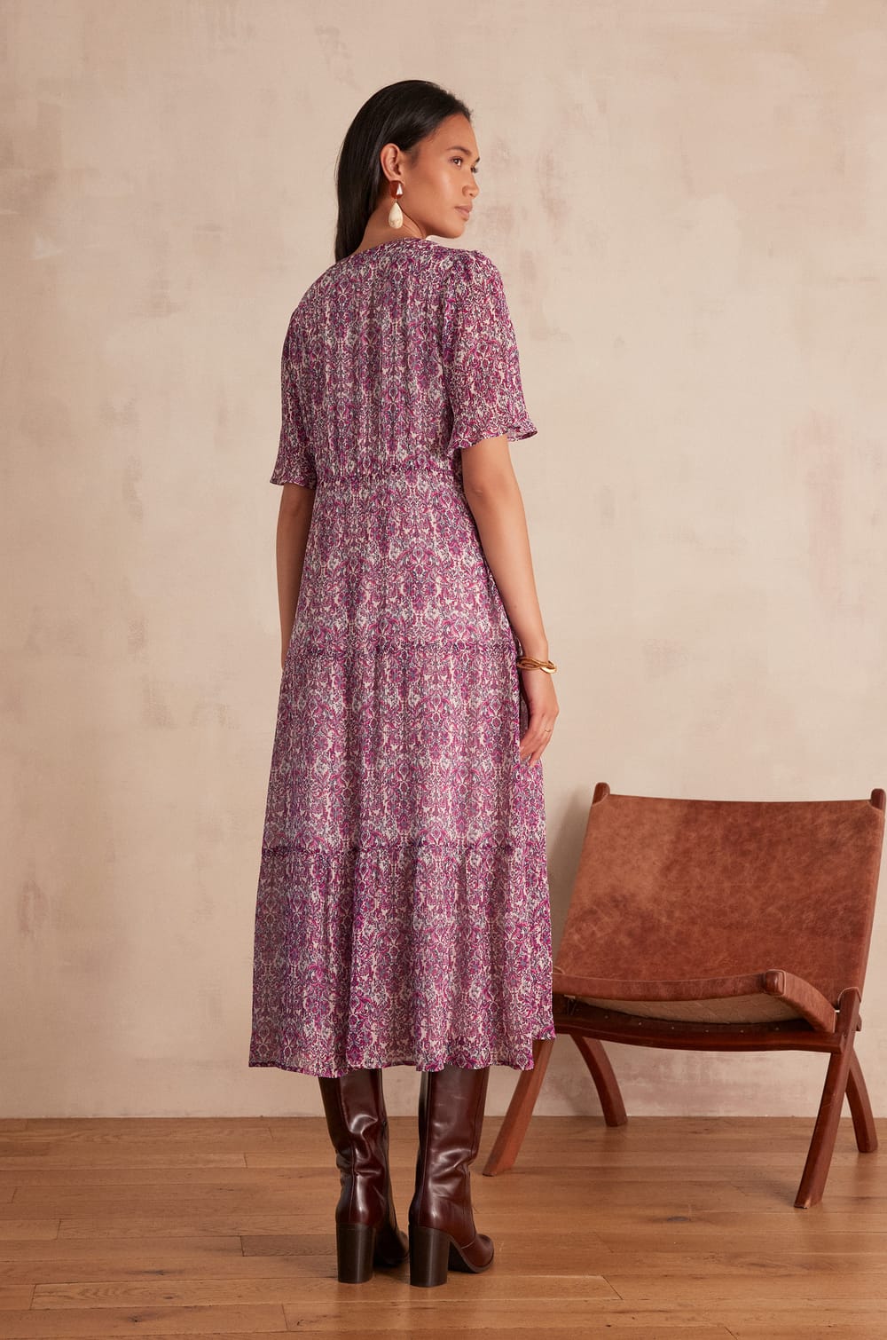 Robe ALBINA imprim&eacute;e;${refinementColor}