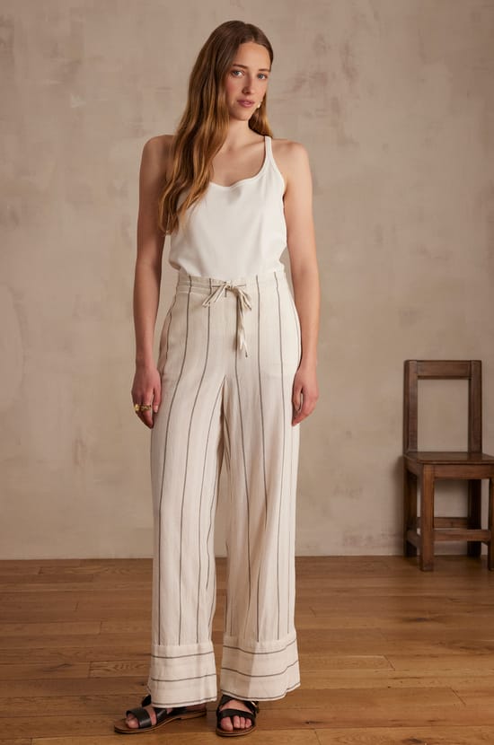 PRINCE striped trousers;${refinementColor}