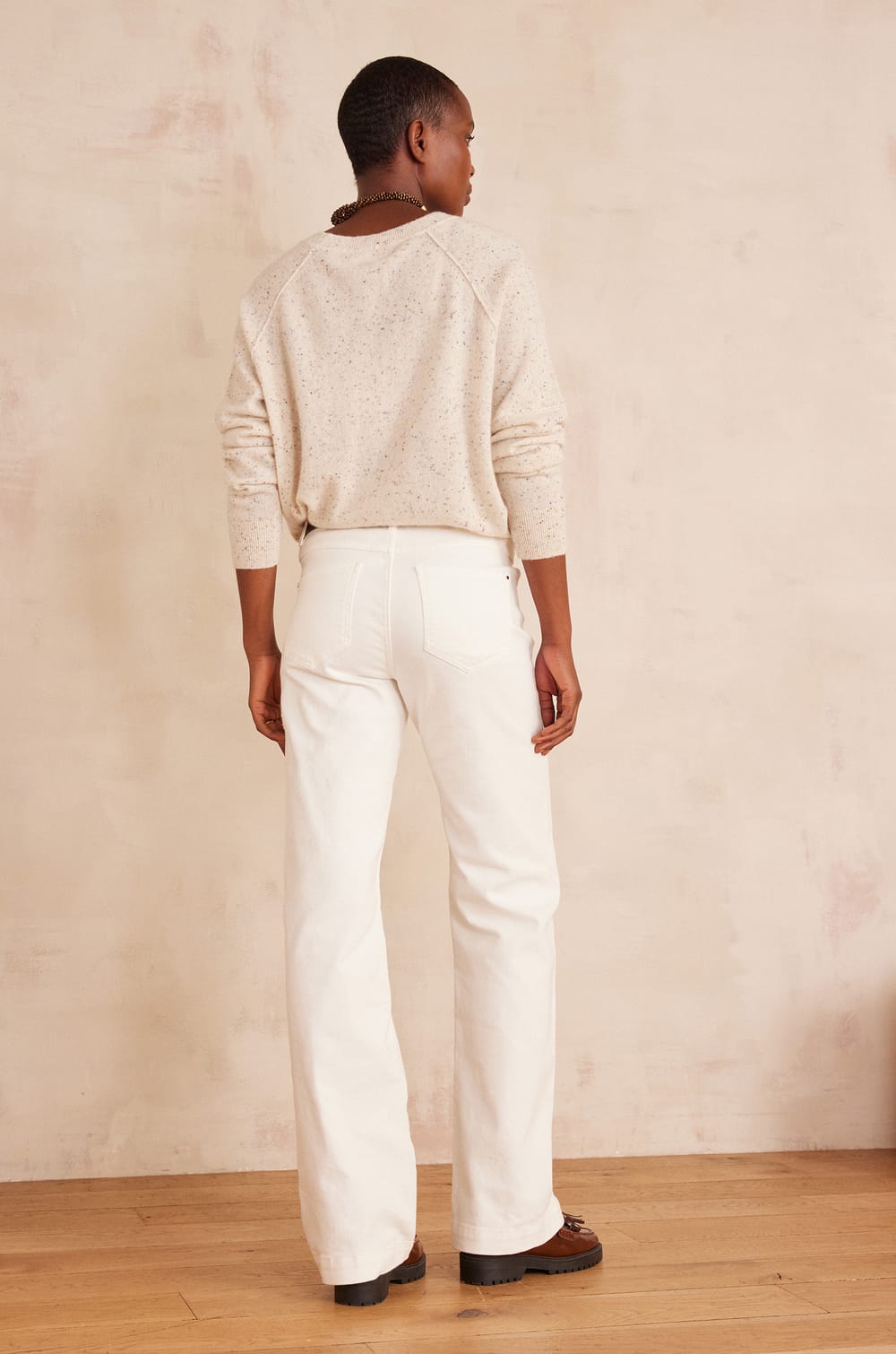 Pantalon large en coton LEA;${refinementColor}