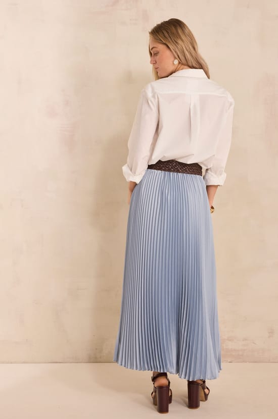 ESTHER pleated skirt;${refinementColor}