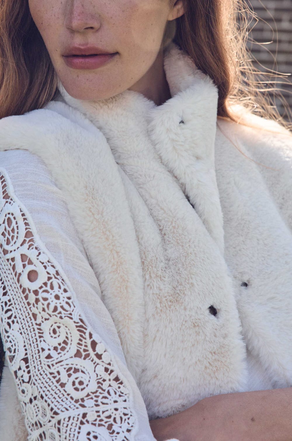 SUZANNE sleeveless cardigan;${refinementColor}