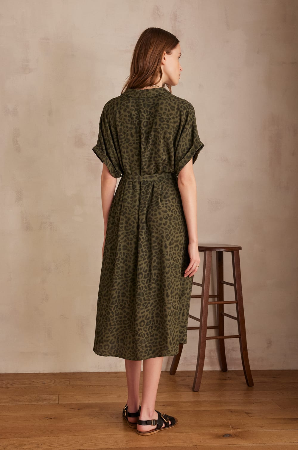 Robe chemise LOUISA imprim&eacute;e;${refinementColor}