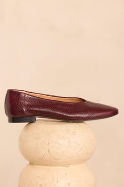 Ballerines plates en cuir MONA;${refinementColor}