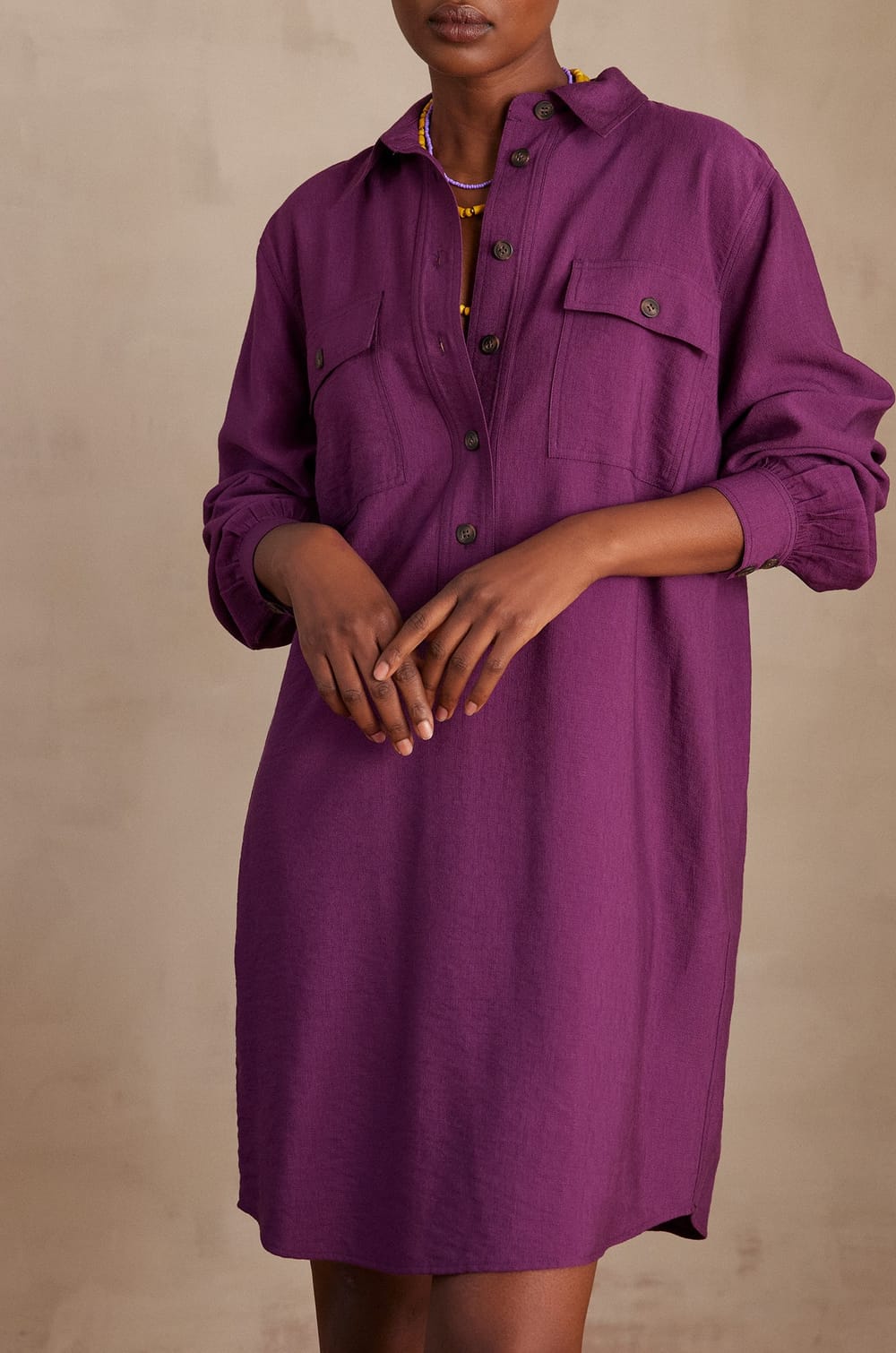 MARLINE shirt dress;${refinementColor}