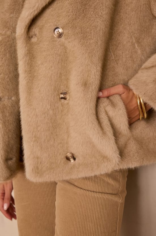 DEREK Fluffy Coat;${refinementColor}
