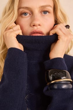 Antonin long sleeve turtleneck wool sweater;${refinementColor}