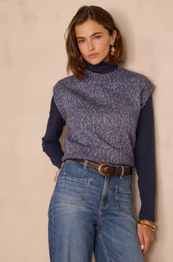 BOSTON sleeveless jumper;${refinementColor}