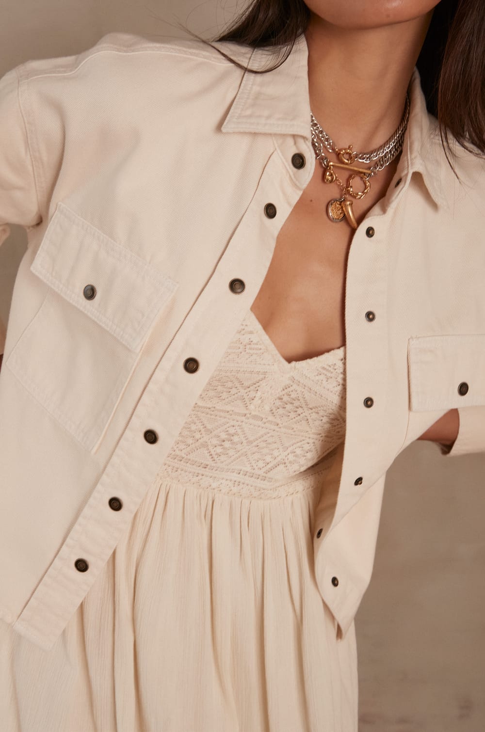 CLARA denim shirt;${refinementColor}