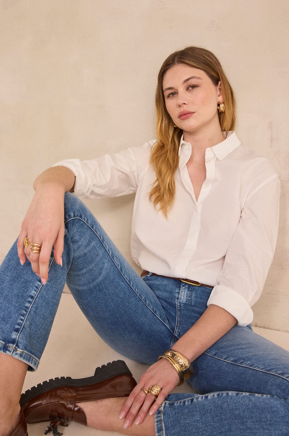 Flare jeans PAMELA;${refinementColor}