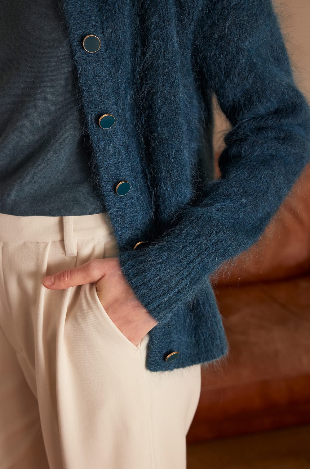 Gilet en mohair LOU;${refinementColor}