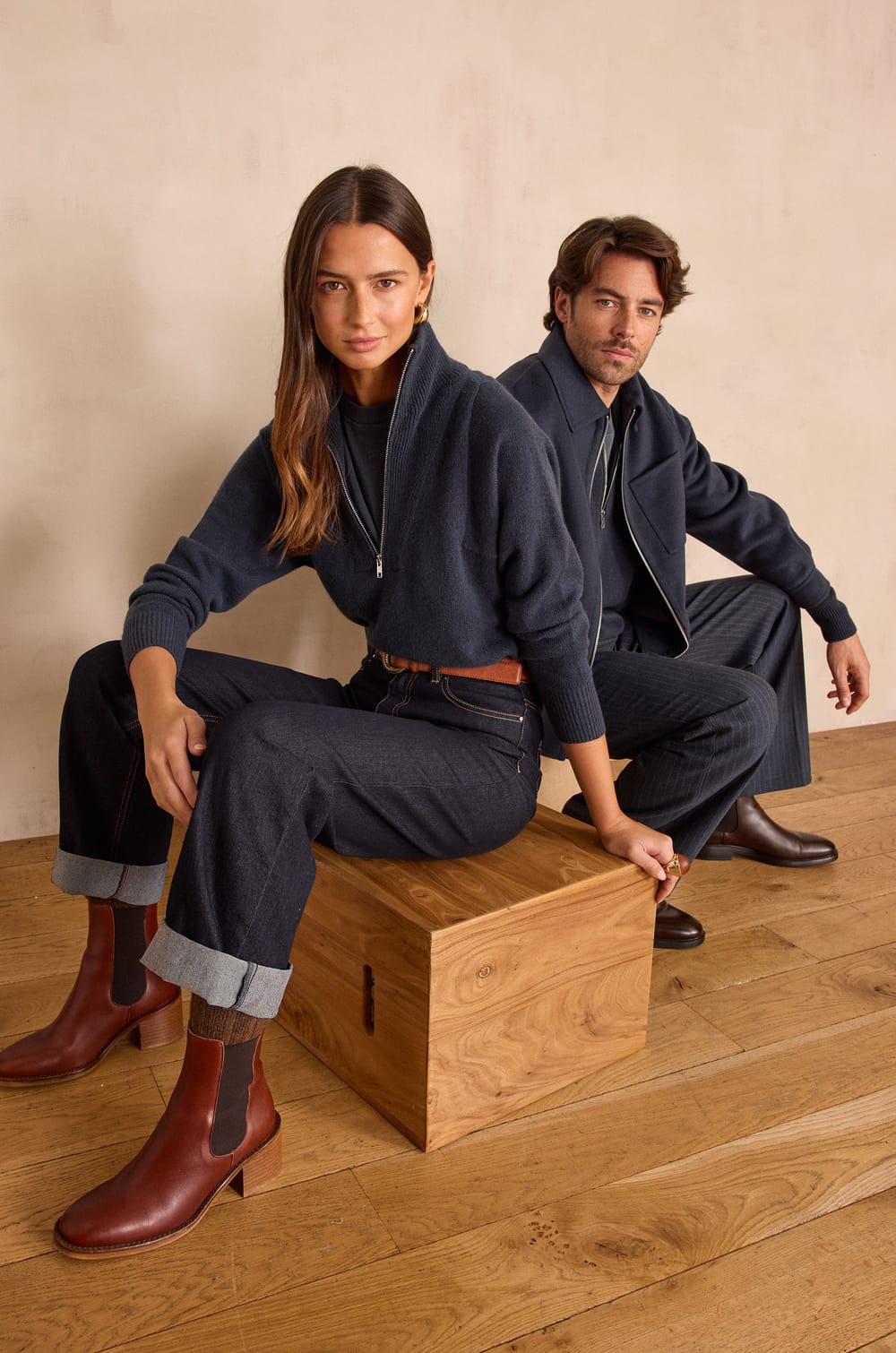 Unisex turtleneck jumper REVEUR in 100% wool;${refinementColor}