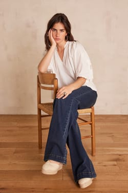 SACHA cotton blouse;${refinementColor}