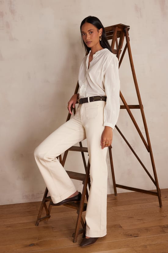 Blouse SANDRA en coton;${refinementColor}