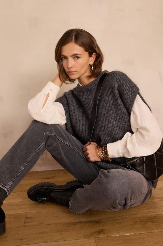 BOHEME batwing mohair jumper;${refinementColor}