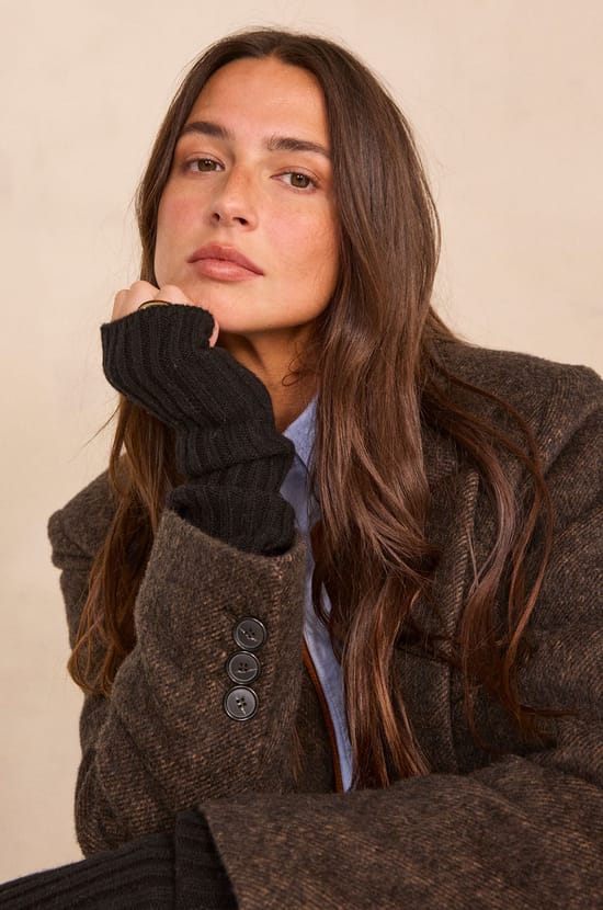 Gants noirs en laine FLORA ;${refinementColor}