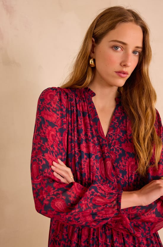 RANIA printed dress;${refinementColor}