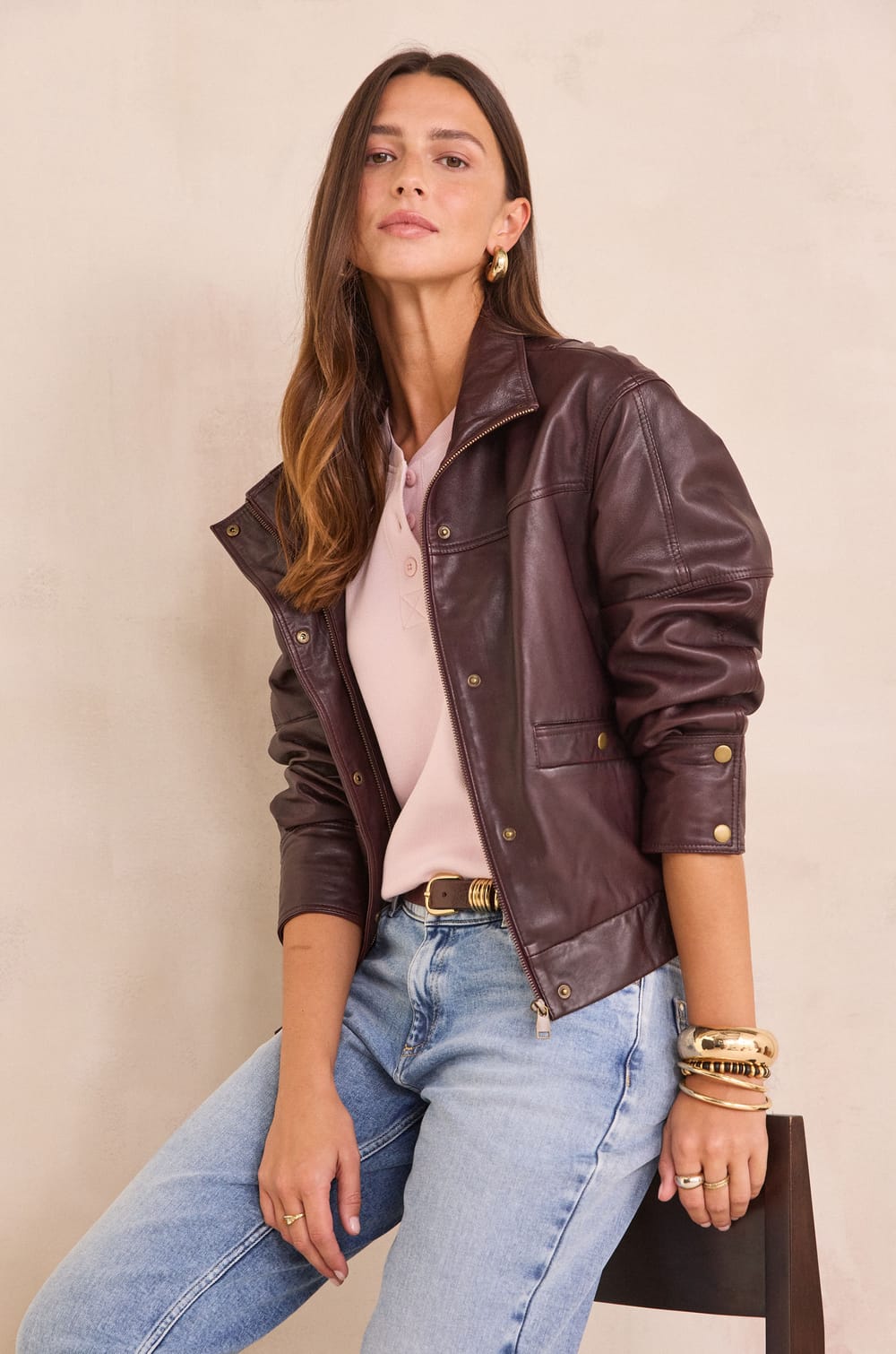 LAURENA cotton T-shirt;${refinementColor}