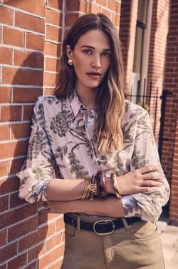 Hemdbluse COLETTE aus Baumwolle;${refinementColor}